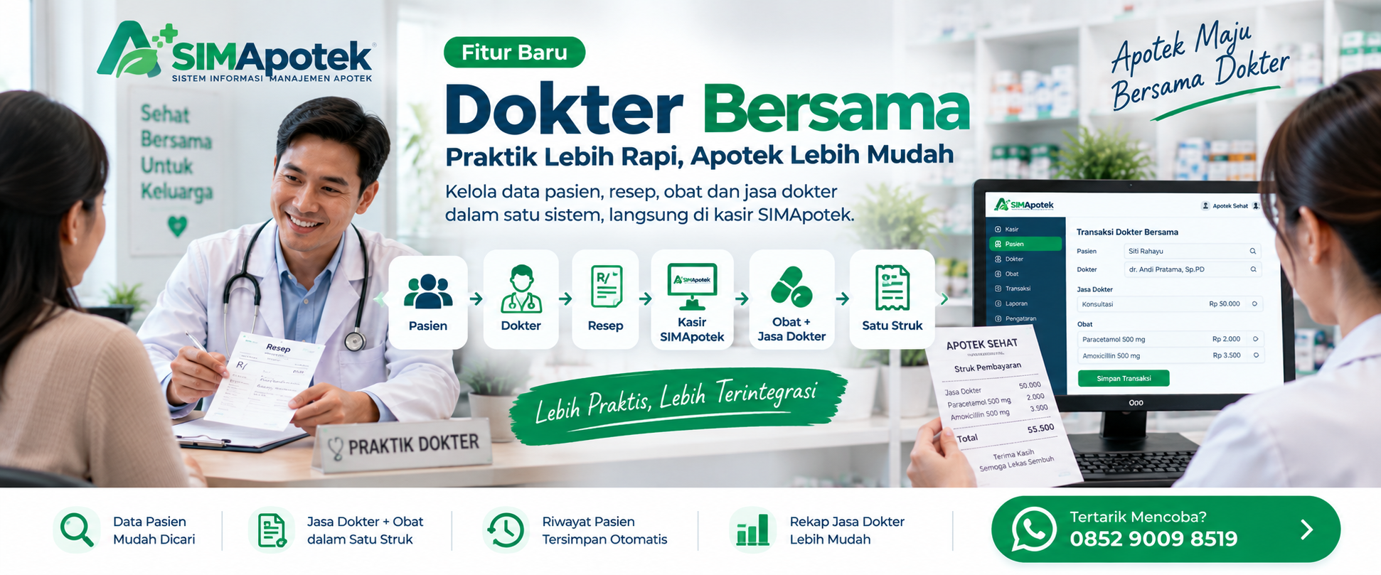 Fitur Baru SIMApotek: Dokter Bersama — Kelola Pasien, Resep & Jasa Dokter Tanpa Ribet